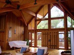 Pan Abode Cedar Homes Post and Beam Home Portico Entry