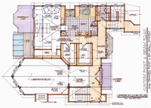 Custom plan developed during the conceptual design phase