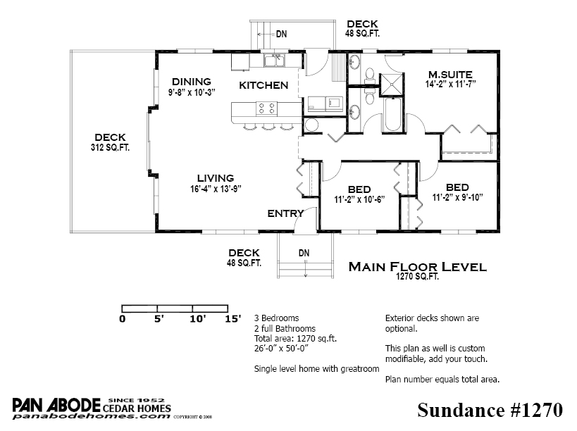 Pan Abode Cabin floor plans, Cedar homes, Small house